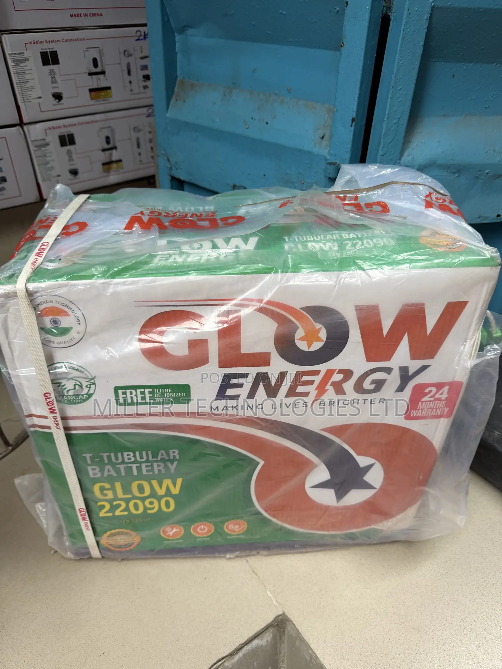 Glow22090 12V 220Ah Long-Life Solar Battery