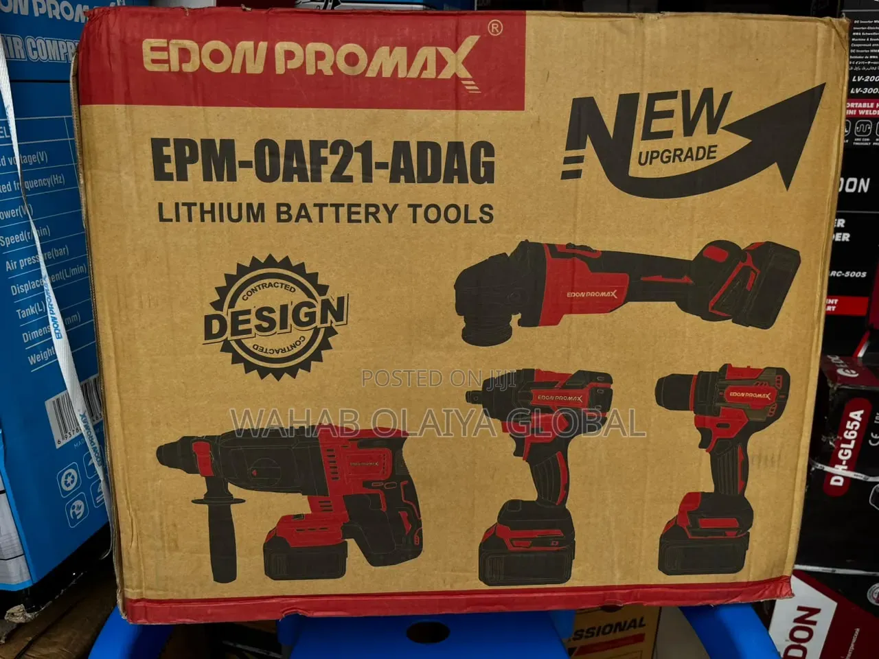 Edon ProMax 21V 4-in-1 Cordless Brushless Power Tool Kit