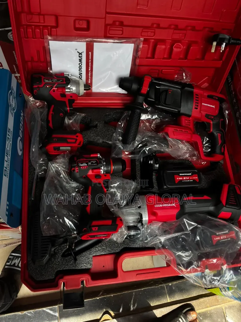 Edon ProMax 21V 4-in-1 Cordless Brushless Power Tool Kit