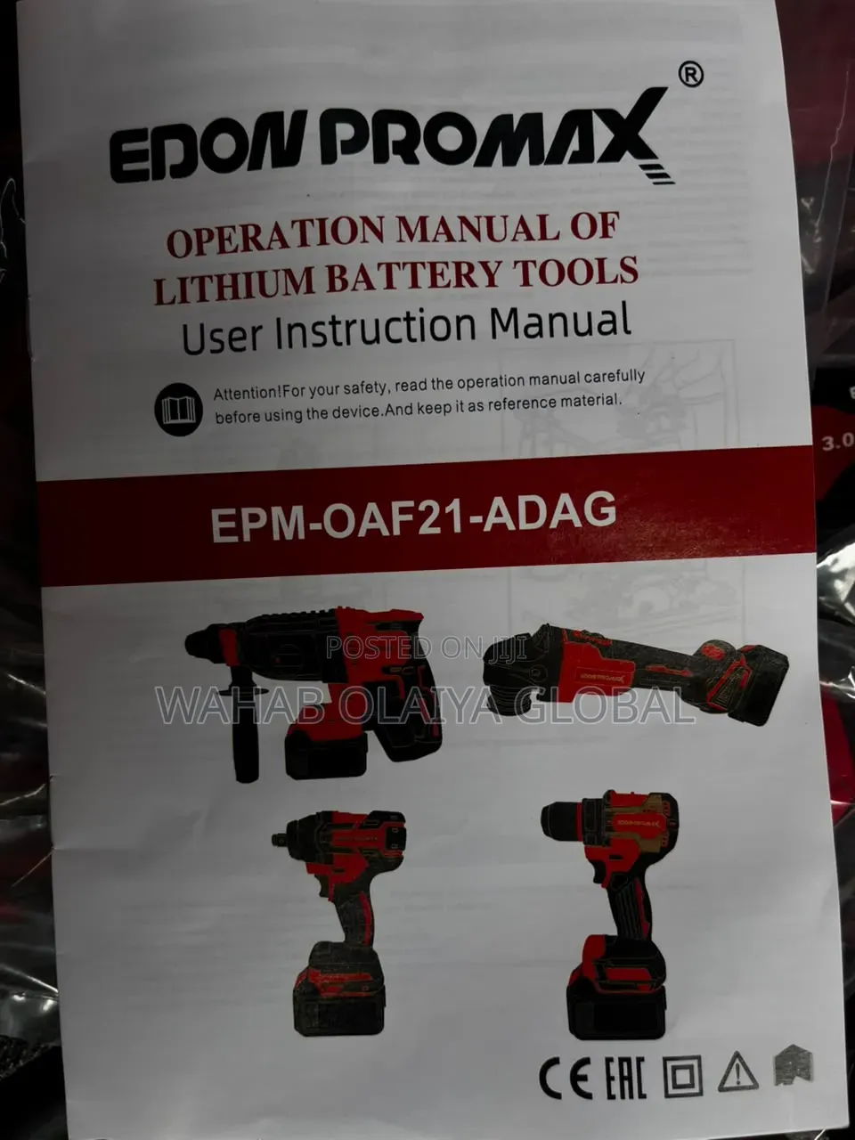 Edon ProMax 21V 4-in-1 Cordless Brushless Power Tool Kit