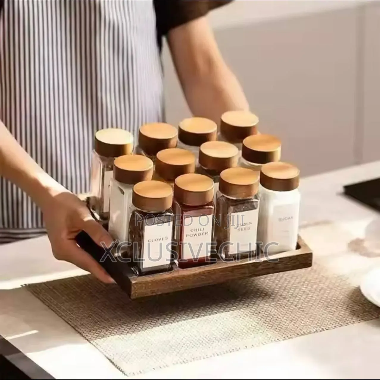 12pcs Glass Spice Bottles With Label Stickers, Pen and Funnel