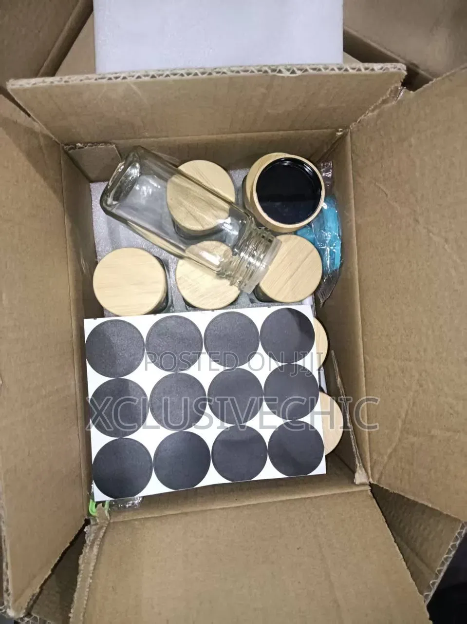 12pcs Glass Spice Bottles With Label Stickers, Pen and Funnel