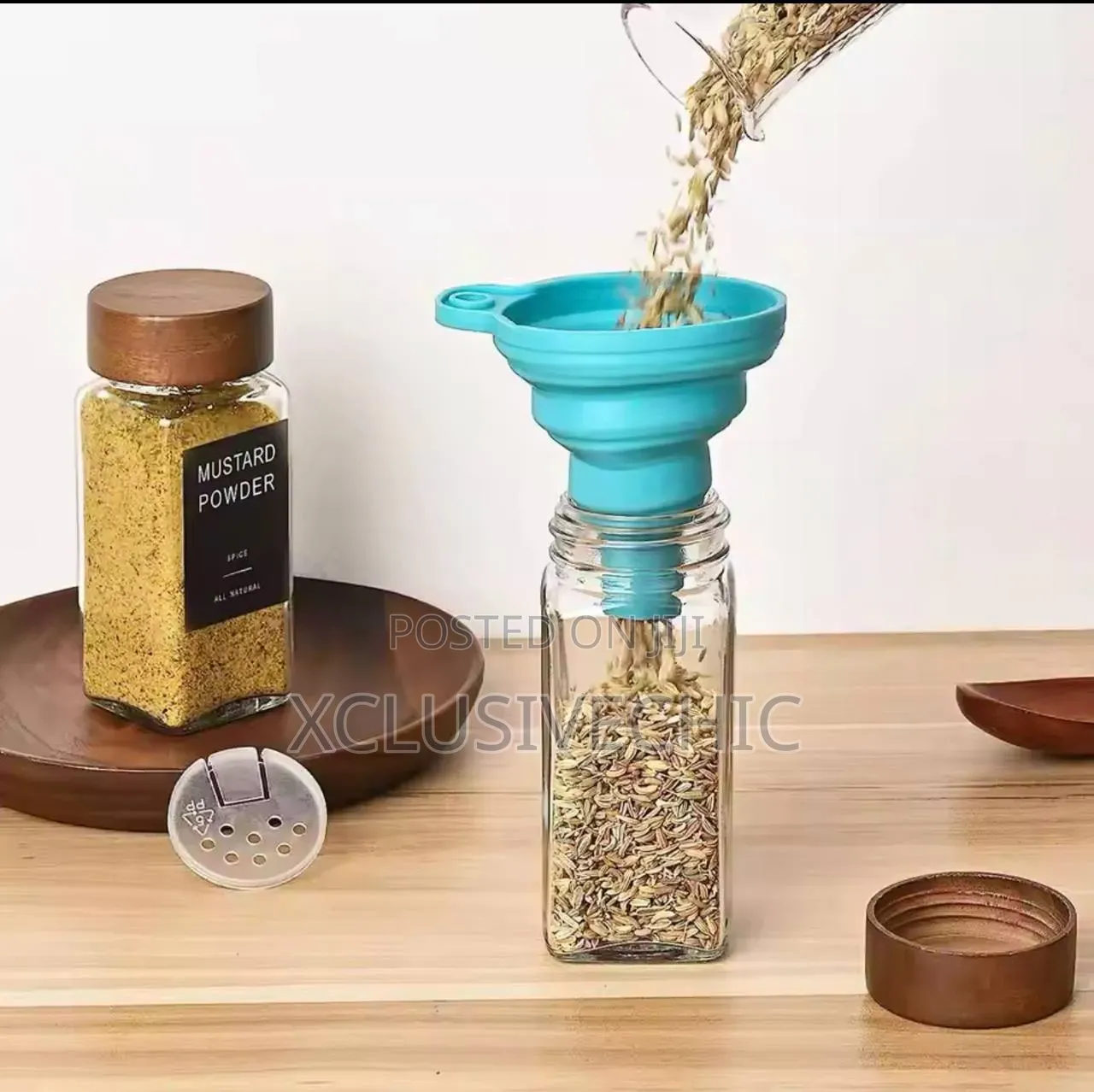 12pcs Glass Spice Bottles With Label Stickers, Pen and Funnel