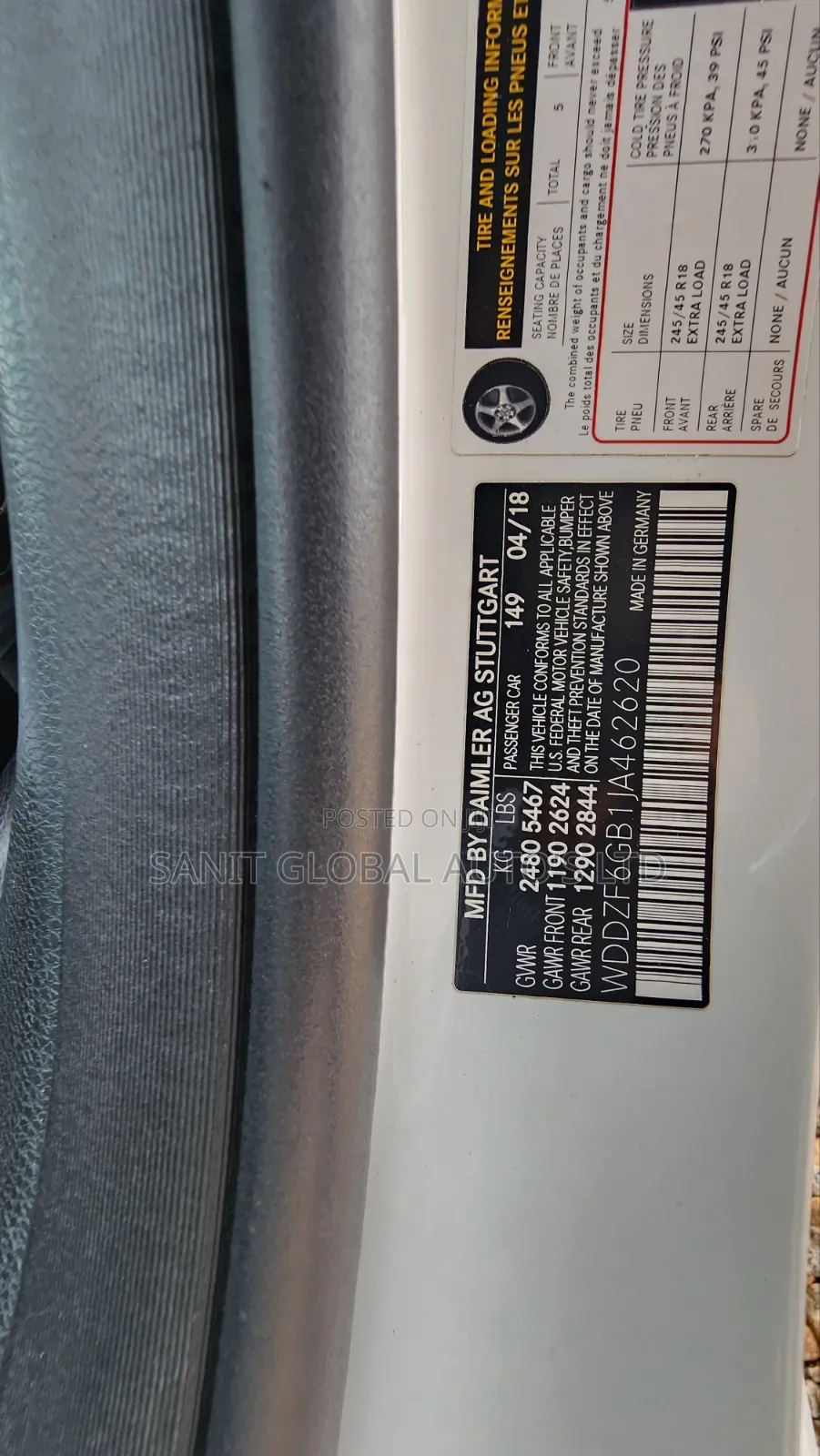 Mercedes-Benz E400 2018 White