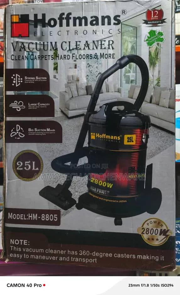 Electric Hoffman Vacuum Cleaner 25l