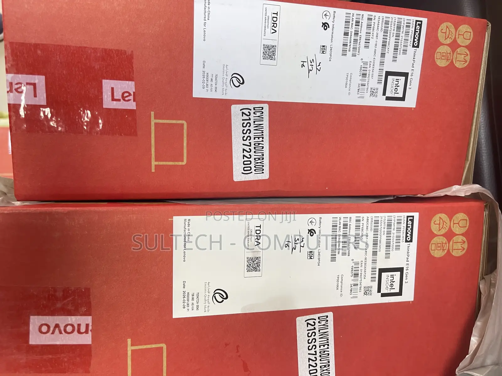 New Laptop Lenovo ThinkPad E16 Gen 3 16GB Intel Core Ultra 7 SSD 512GB