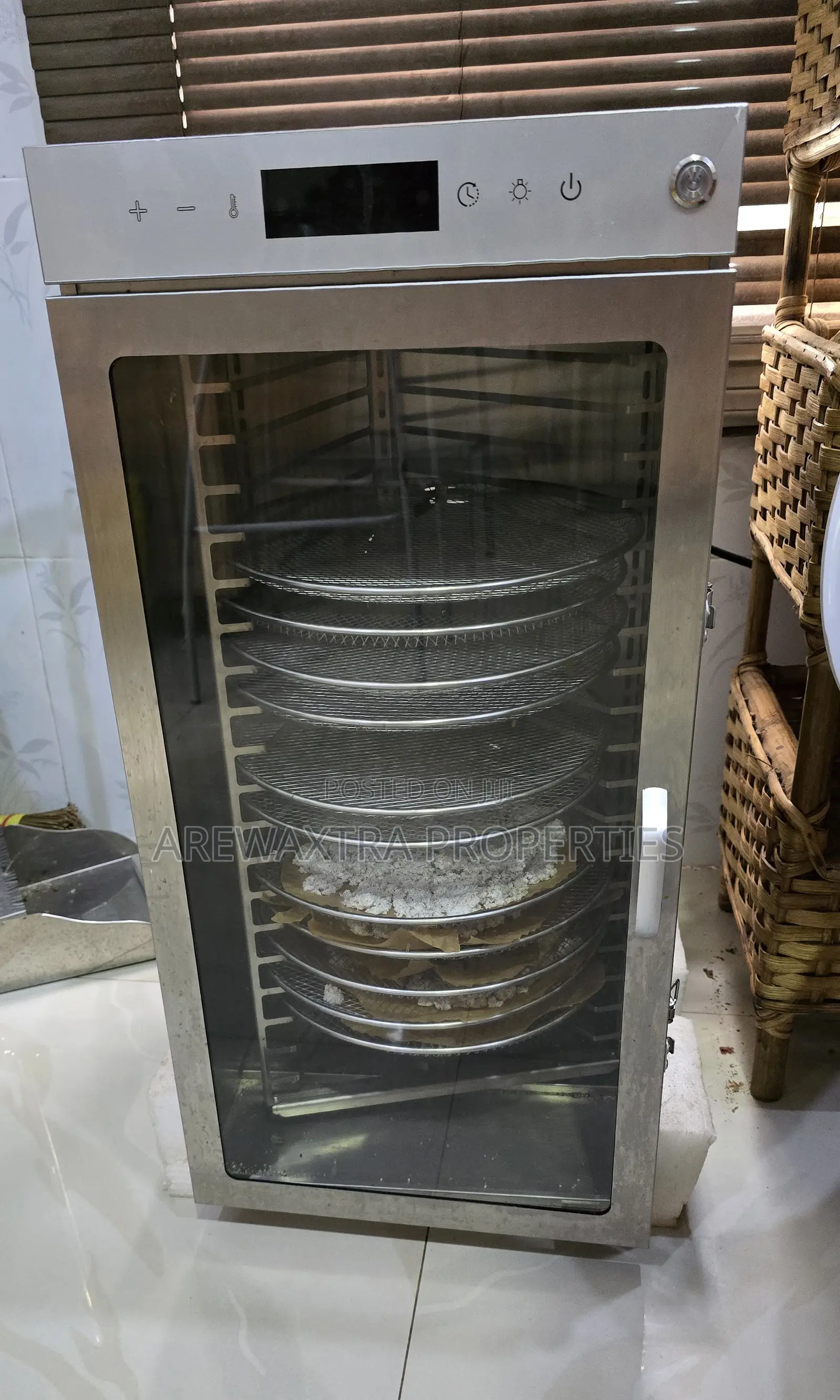 Commercial 20 Trays Touch Screen Food Dryer Machine Household Stainles