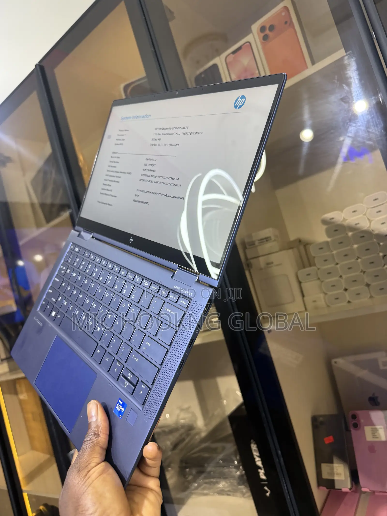 Laptop HP Dragonfly G2 32GB Intel Core i7 SSD 512GB