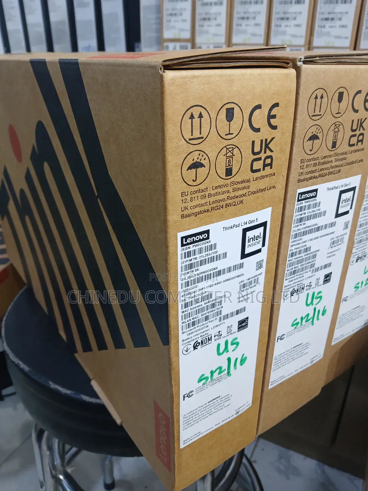 New Laptop Lenovo ThinkPad L14 16GB Intel Core Ultra 5 SSD 512GB
