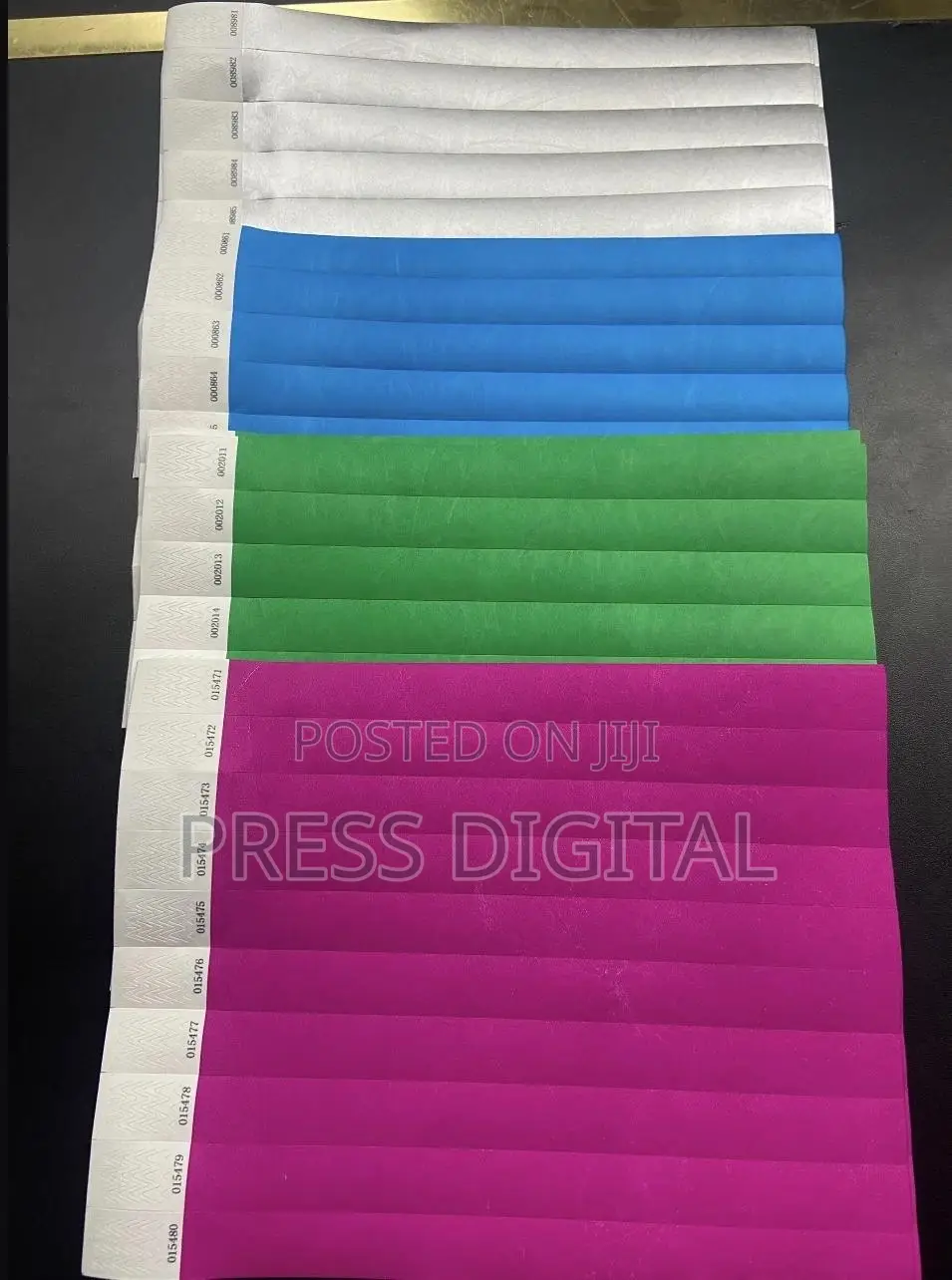 Rubber Event Wristband and Paper Wristband