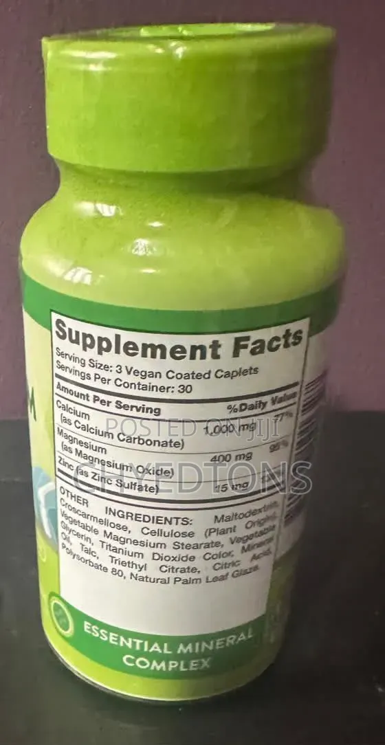 Nature's Truth Calcium Magnesium Zinc (90 Vegan Coated Caplets)