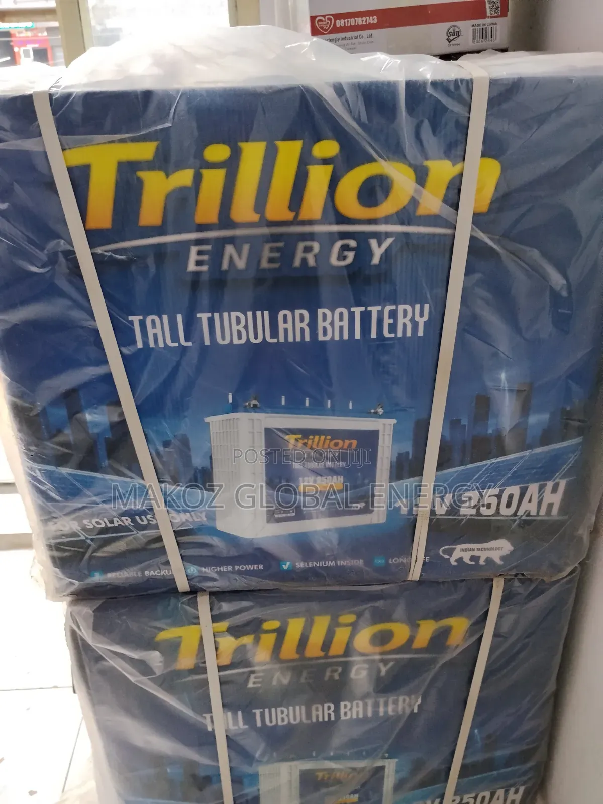 Trillion Energy Tall Tubular Battery 12V 250Ah