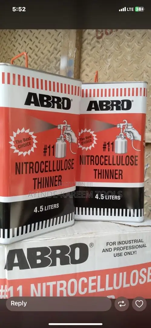 Abro Nitrocellusou Thinner 4.5L