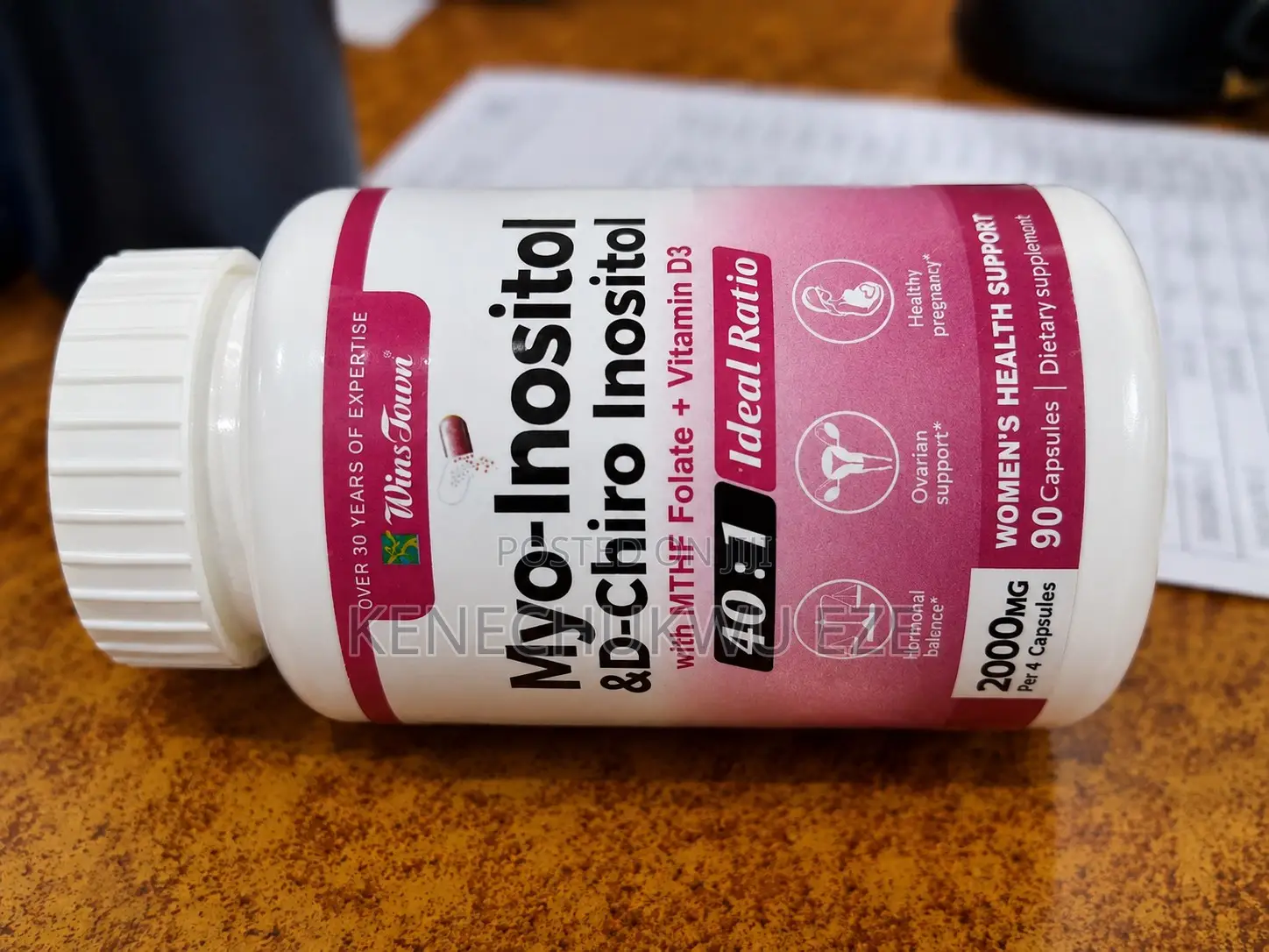 WinsTown Myo-Inositol D-Chiro Inositol 90 Capsules
