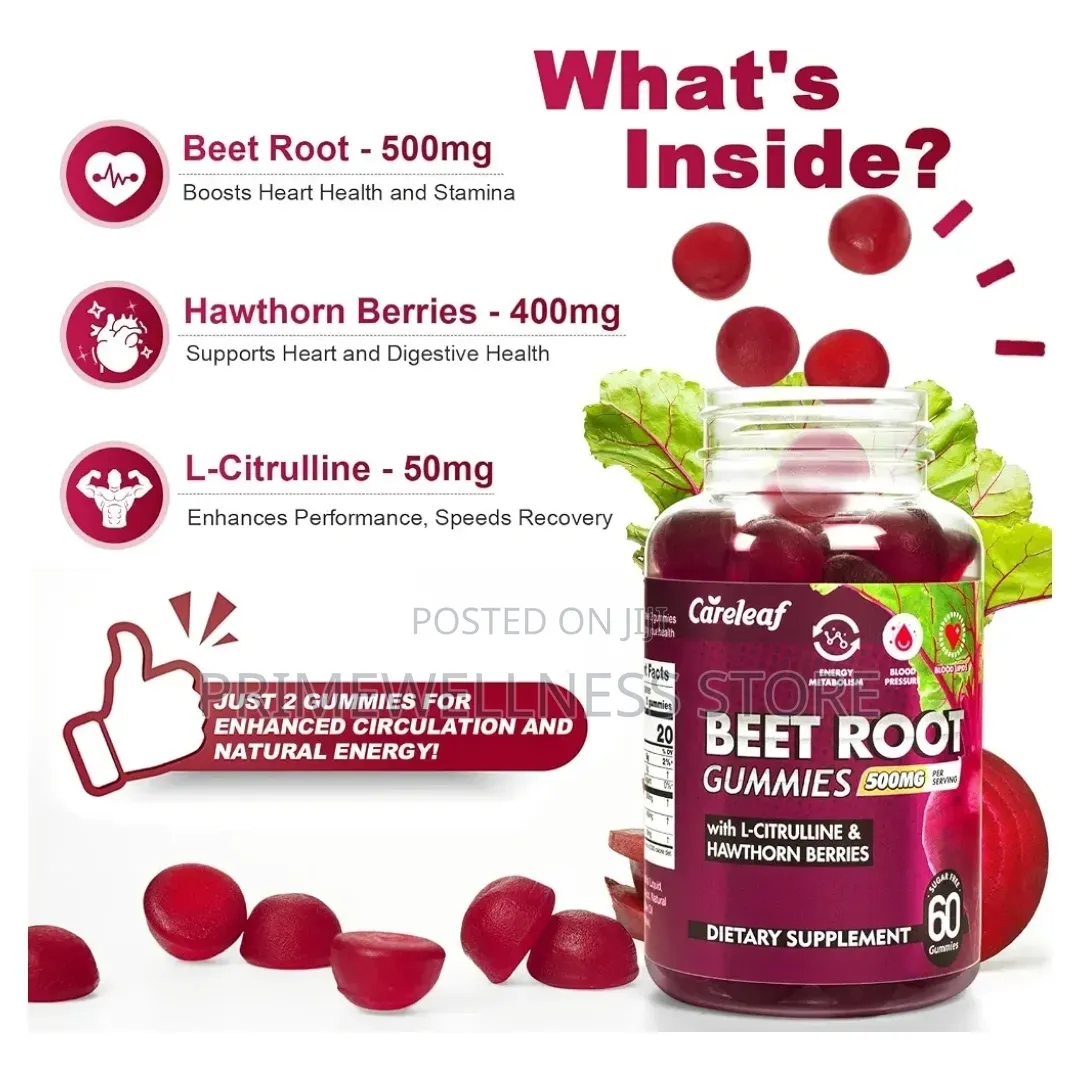 Beetroot Gummies With L-Citrulline Hawthorn Berries