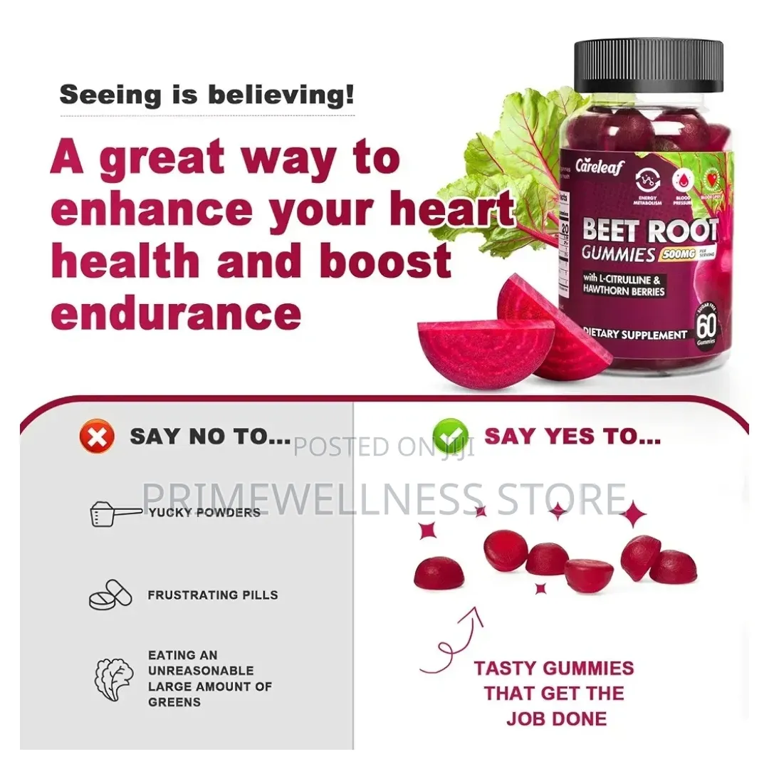 Beetroot Gummies With L-Citrulline Hawthorn Berries