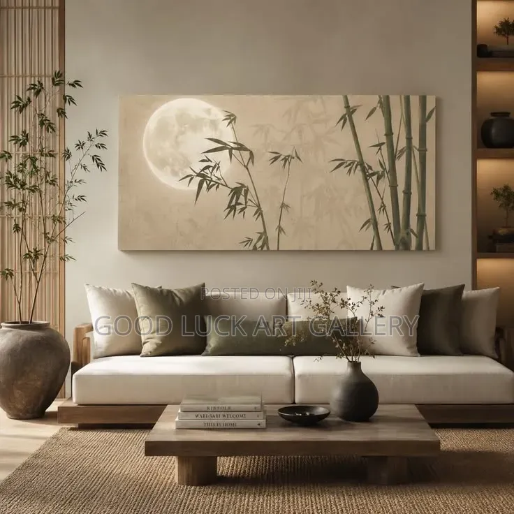 Abstract Bamboo Canvas