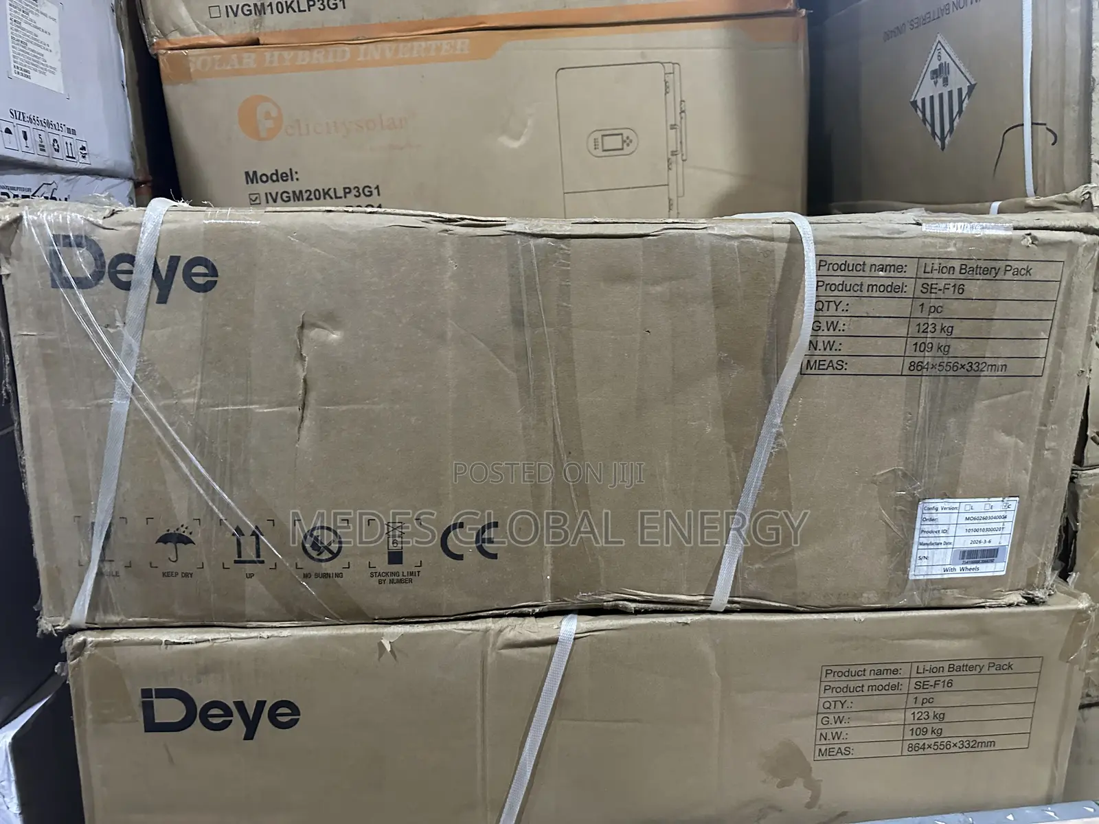 16kwh 51.2v Deye Lithium Ion Battery