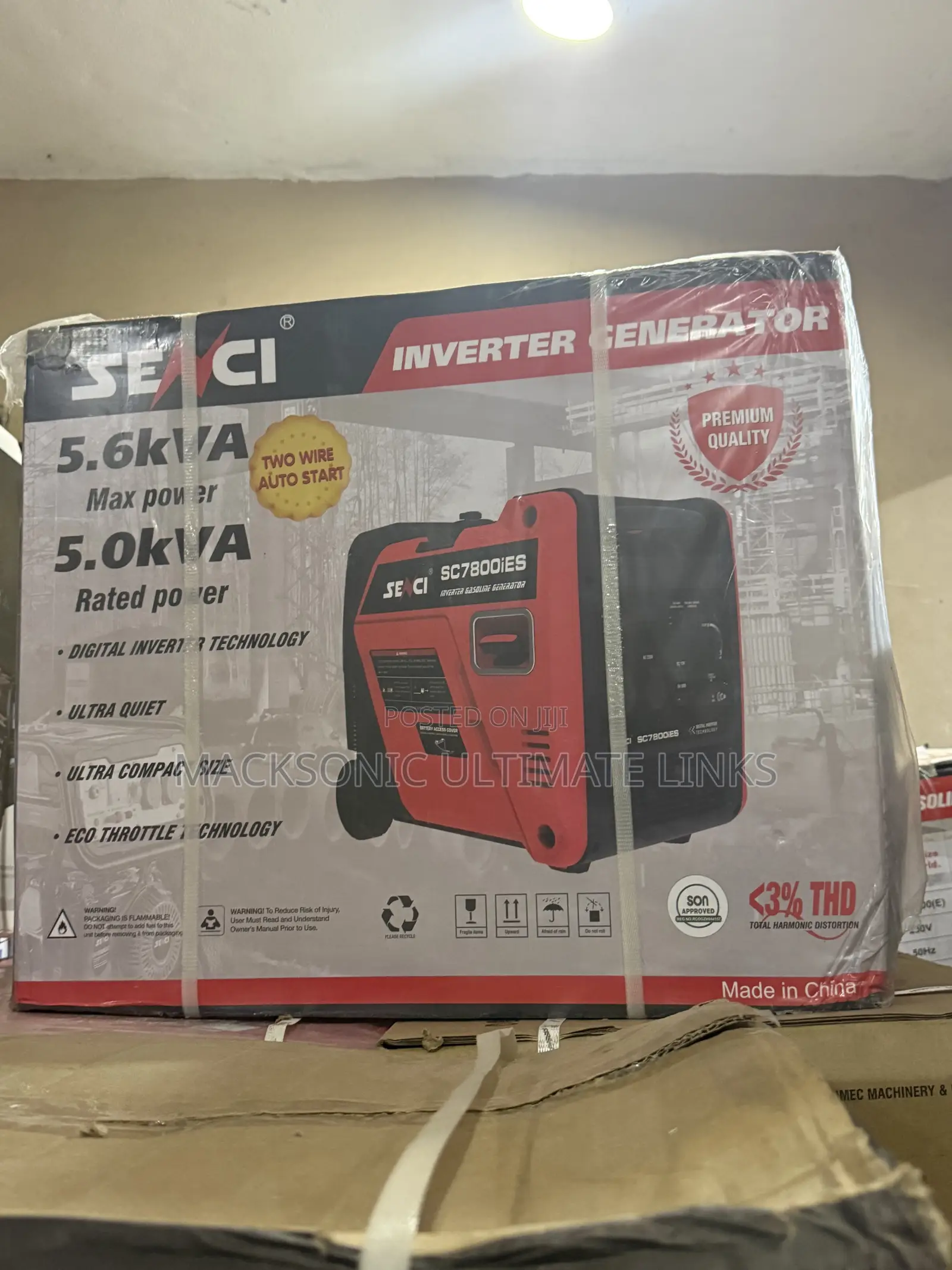 5.6kva SENCI Inverter Generator With 1 Warranty