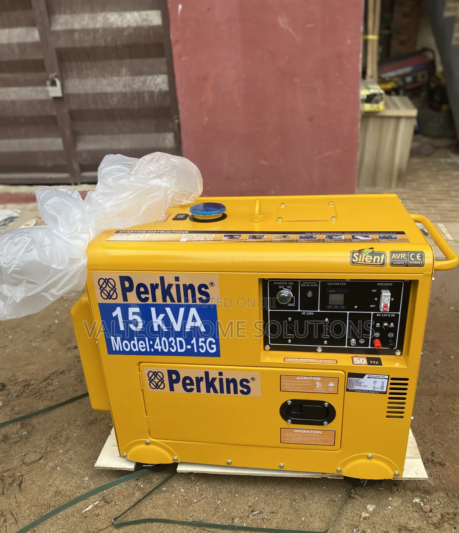 Original Perkins 15KVA Diesel Generator for Commercial Use