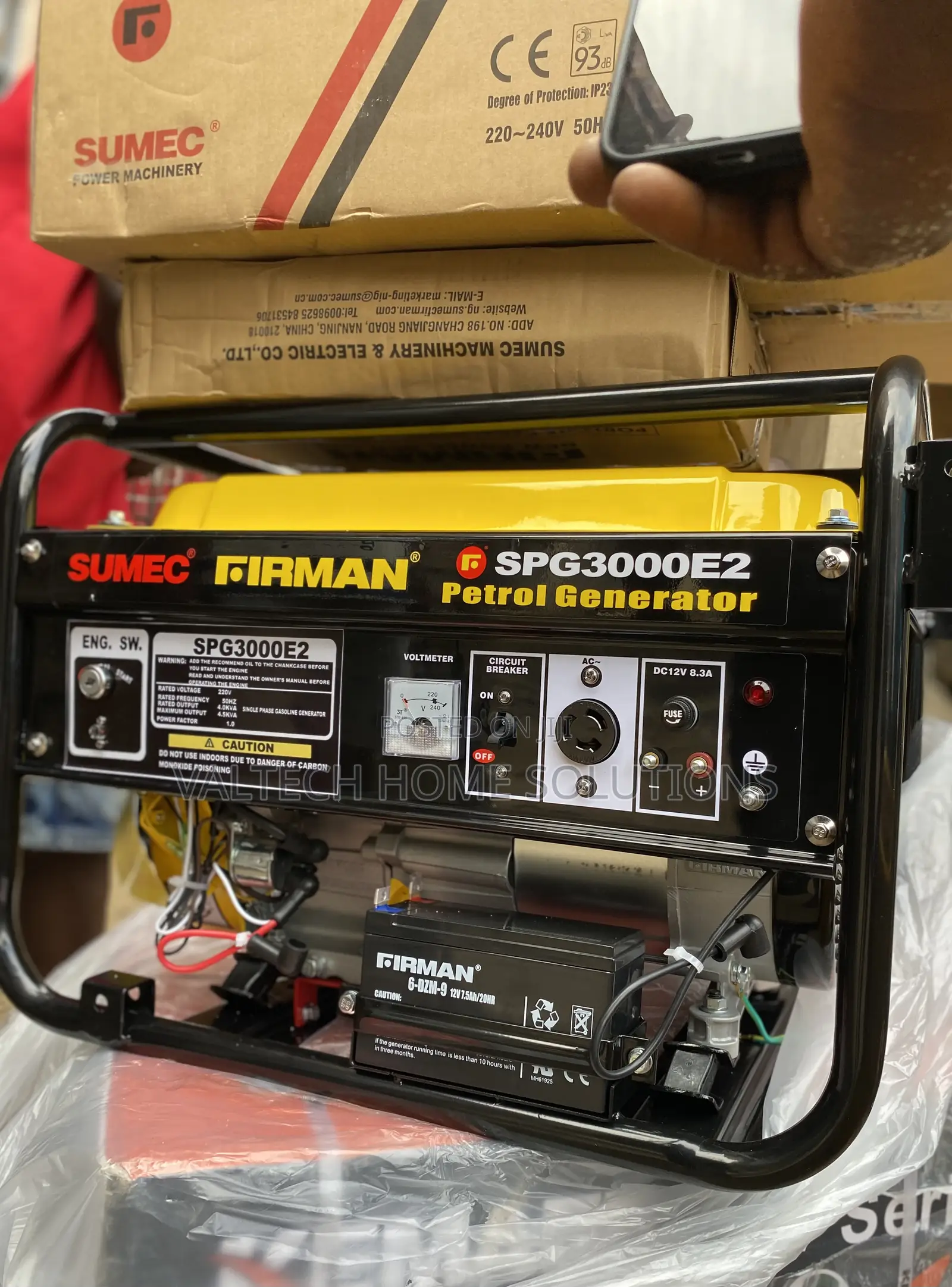 Fuel-Efficient 4.5KVA Sumec Firman Generator