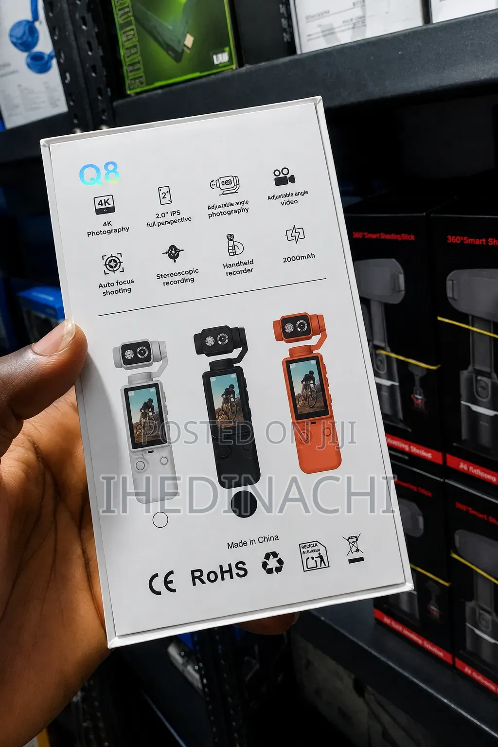 Q8 Ultra Hd Handheld Camera – Portable Vlogging Camera