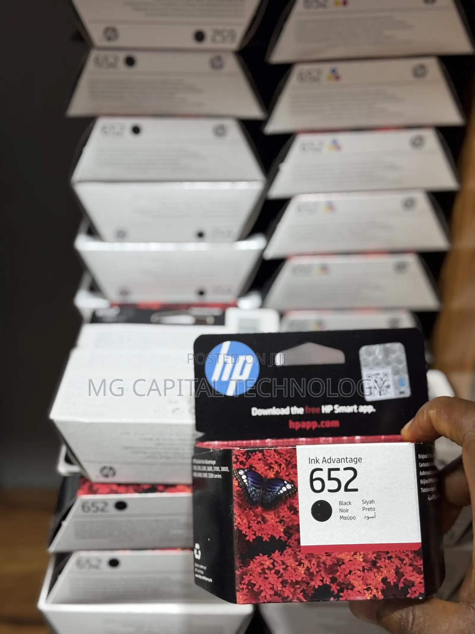HP 652 Black Original Ink Advantage Cartridge - F6V25AE