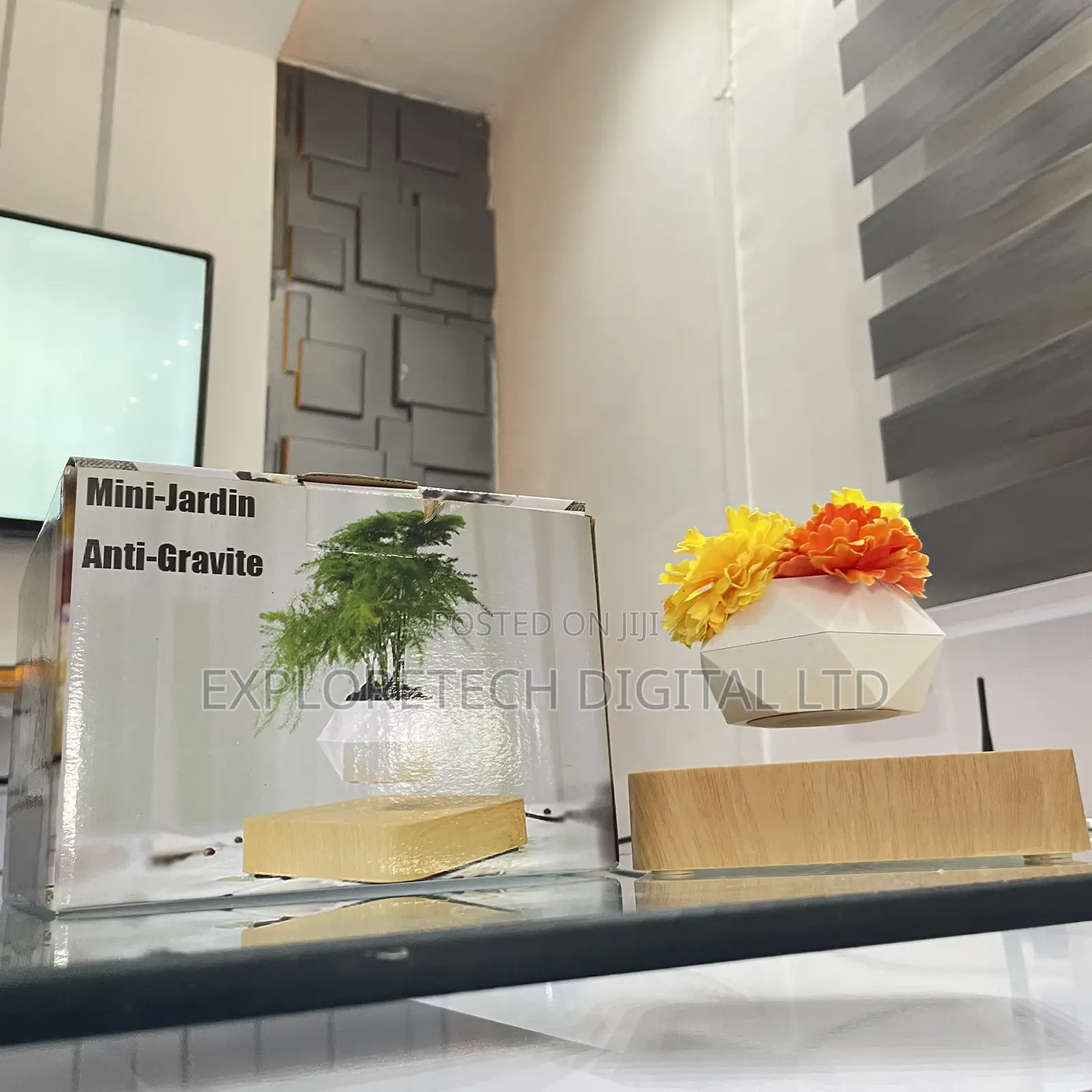 Flower Pot Floating Table Top Decore