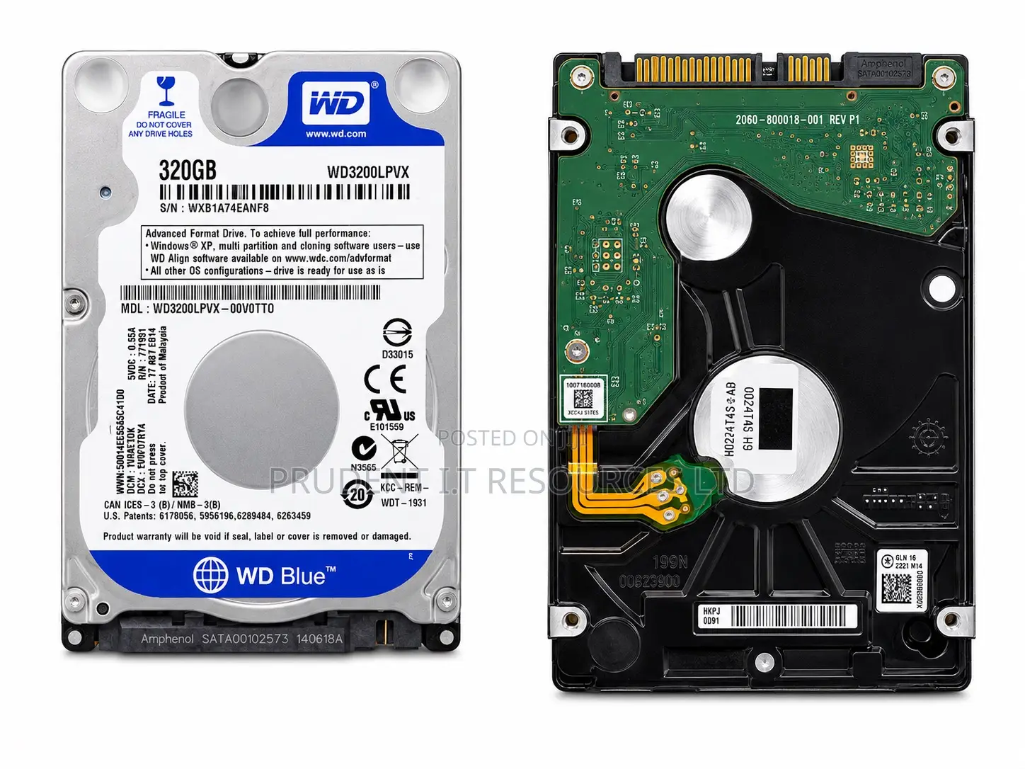 WD Blue 320GB Internal Hard Drive.
