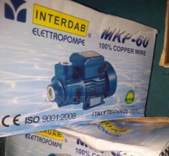 0.5 HP Water Pump Machine Interdab Original