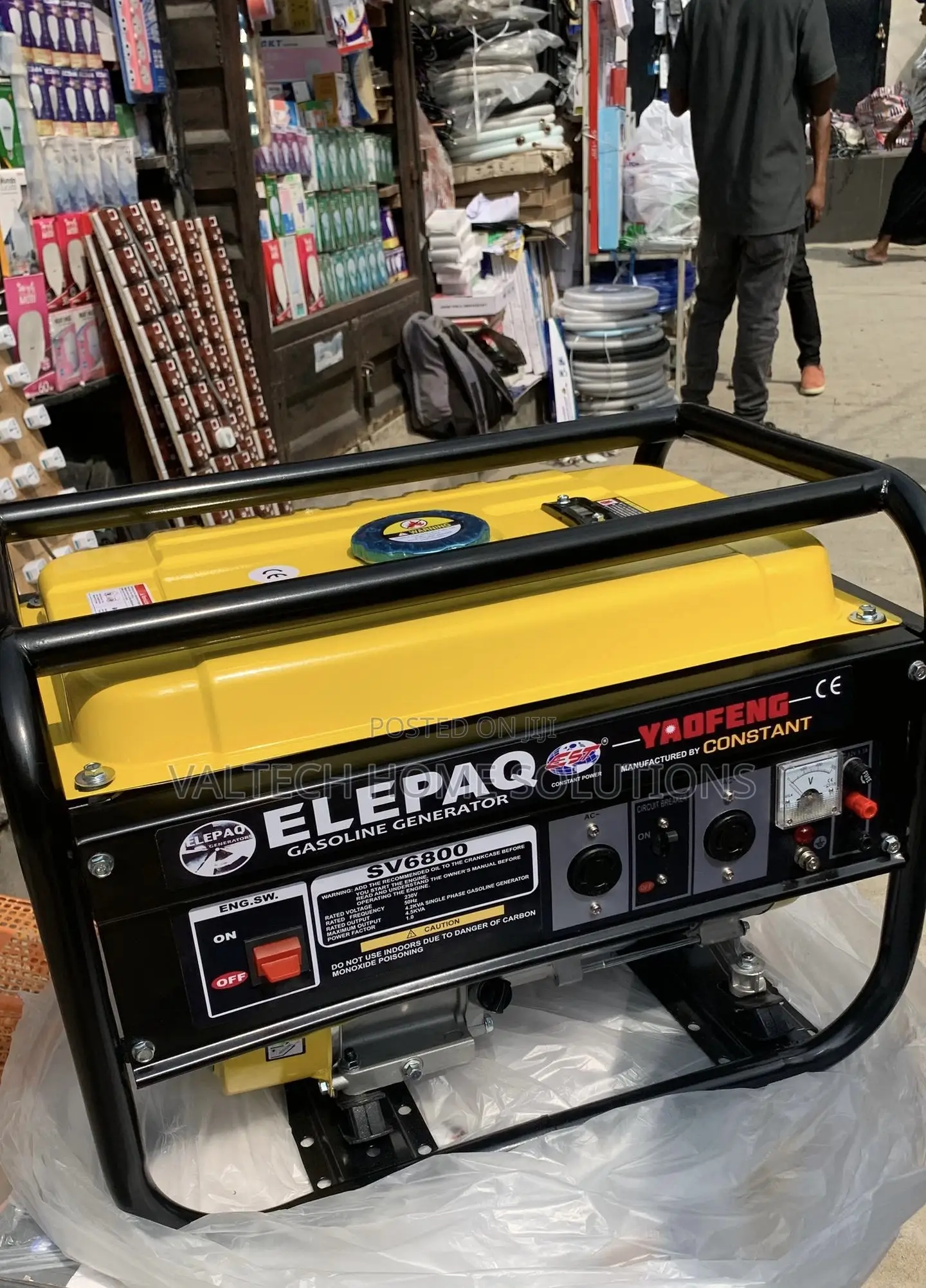 100% Copper Coil ELEPAQ 4.5KVA Generator
