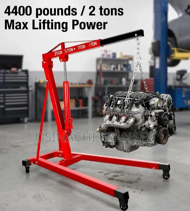 2 Tons Hoist Lift Engine Shop Crane Heavy Duty,