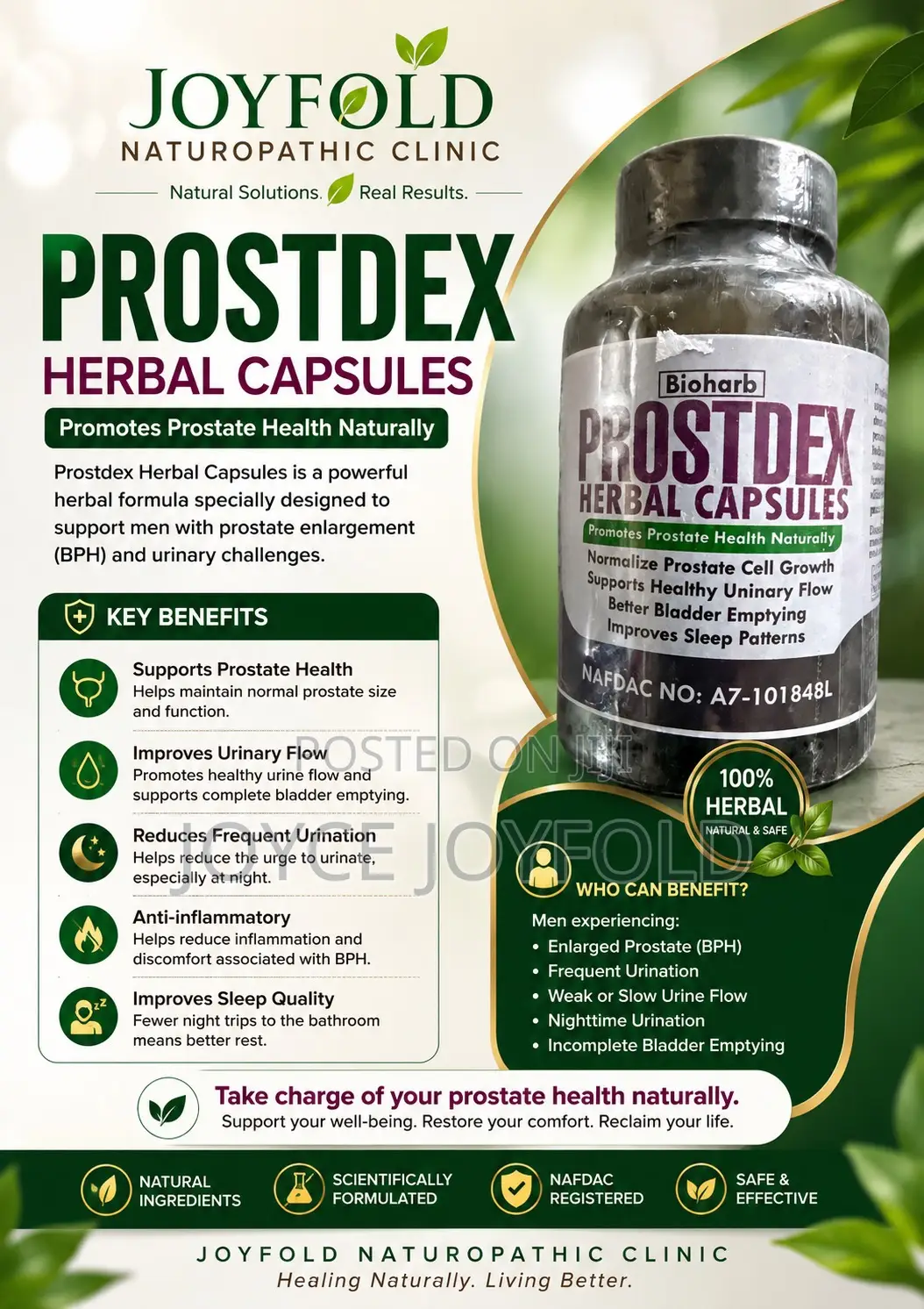 Prostdex Herbal - Prostate Health, Frequent Urination, Bladder Health