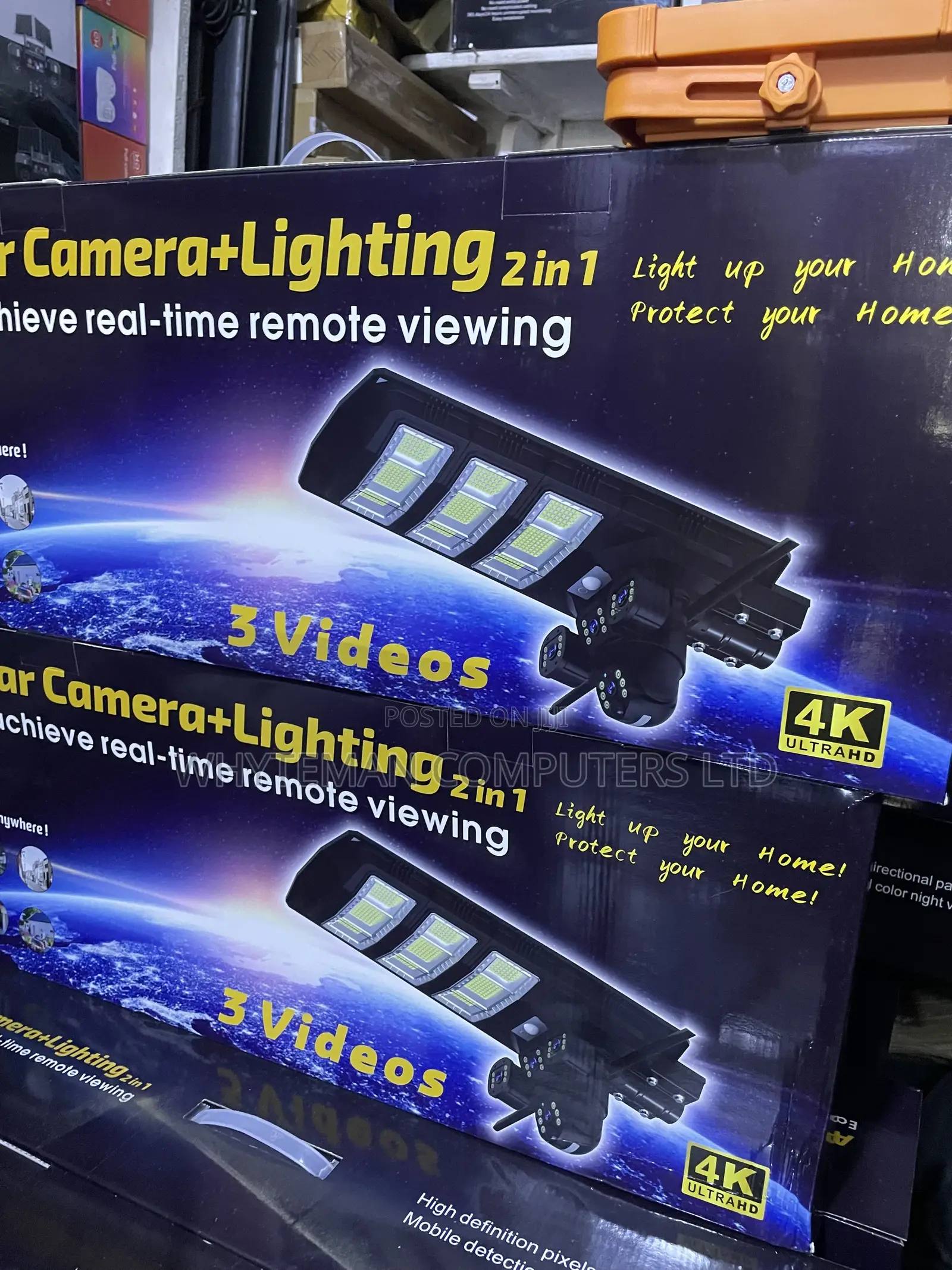 Ultra HD 450W Ai Solar Camera Plus Lighting 2-in-1