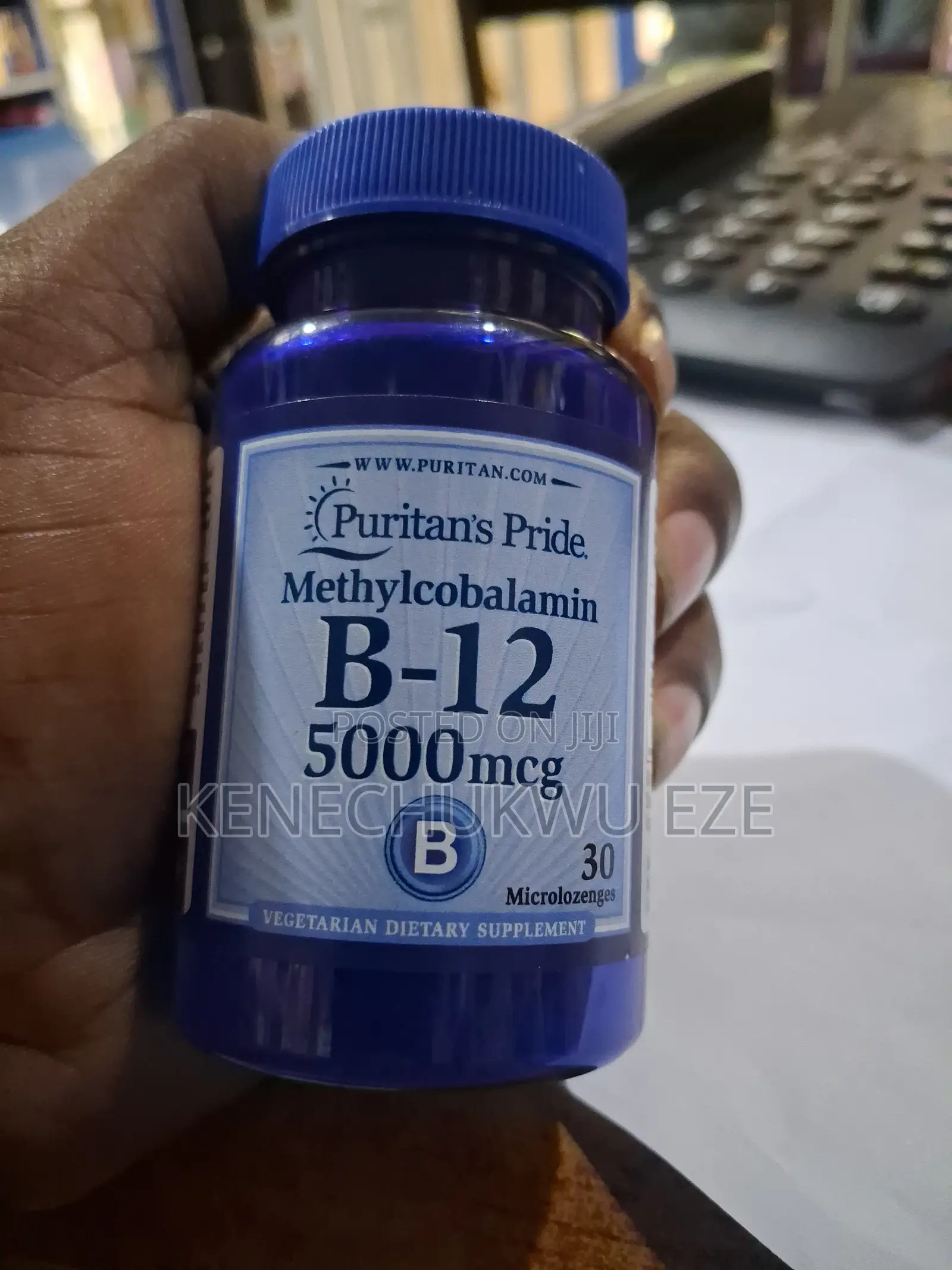 Puritan's Pride Methylcobalamin Vitamin B12 5000mcg