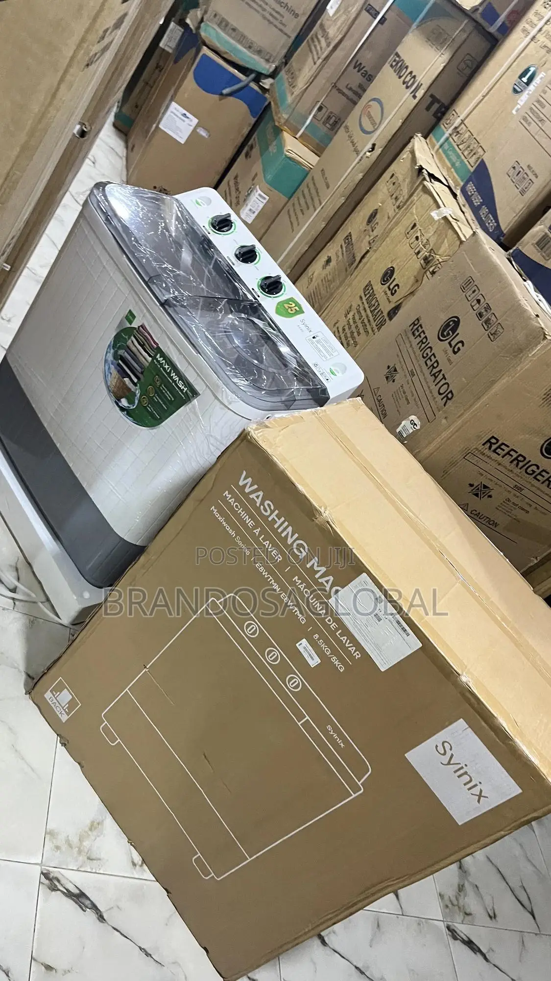 Synix 8.5KG Semi Automatic Washer Home Laundry Machine