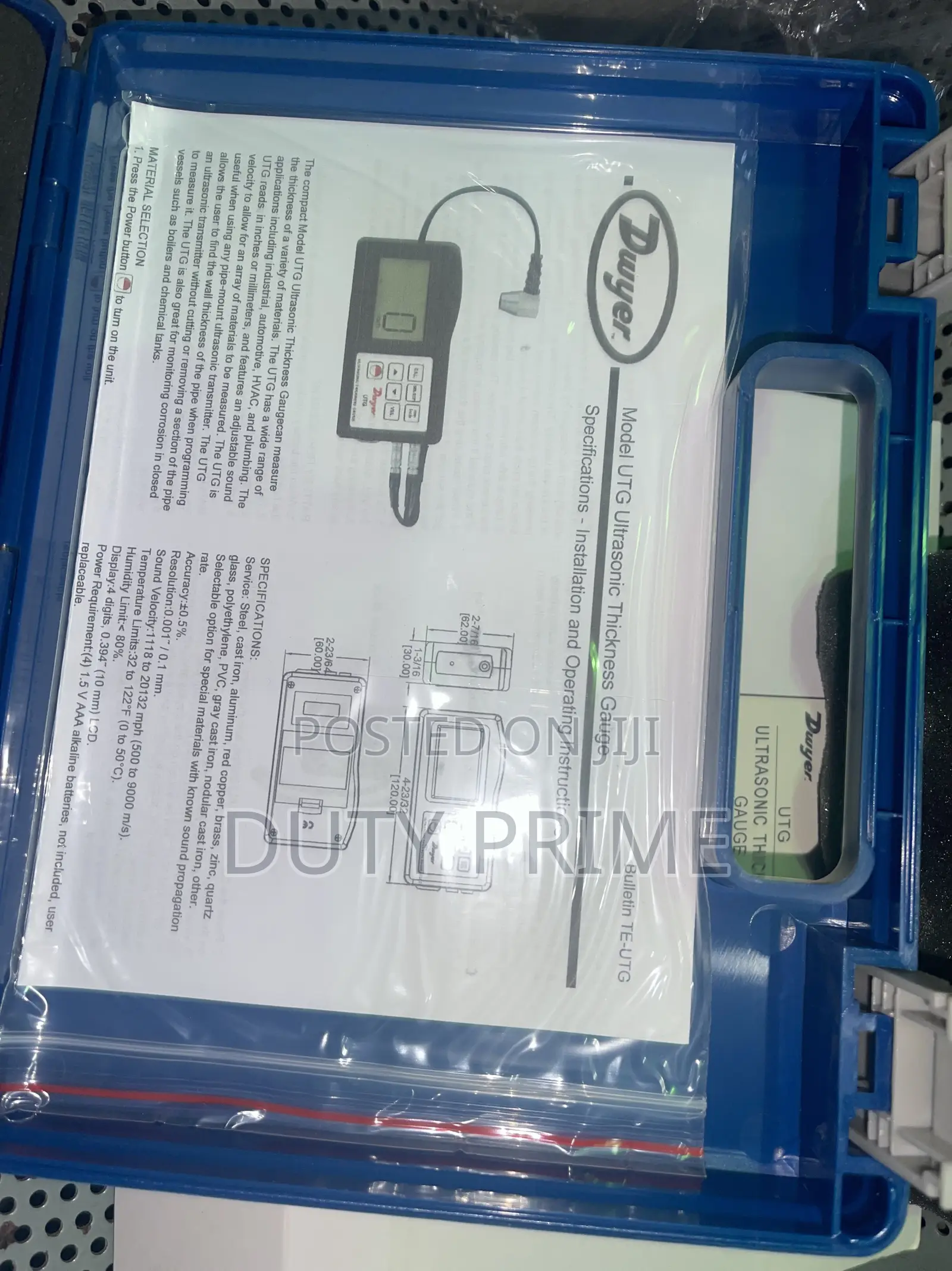 Dwyer UTG Ultrasonic Thickness Gauge – Digital Metal Thickness Tester