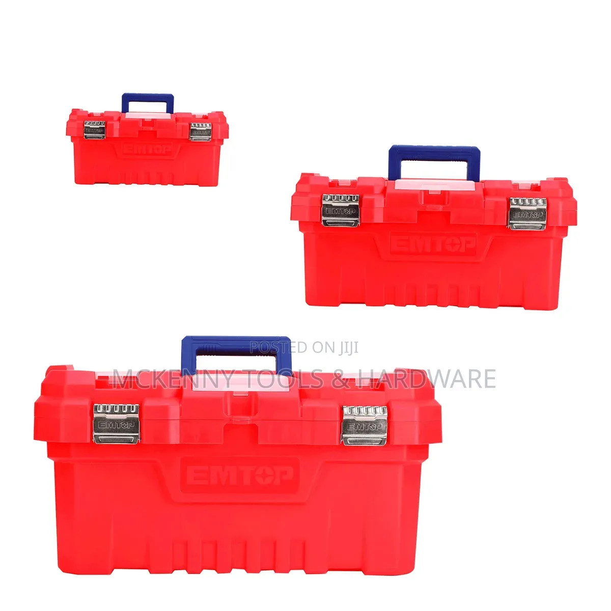 Heavy-Duty EMTOP Plastic Tool Boxes.