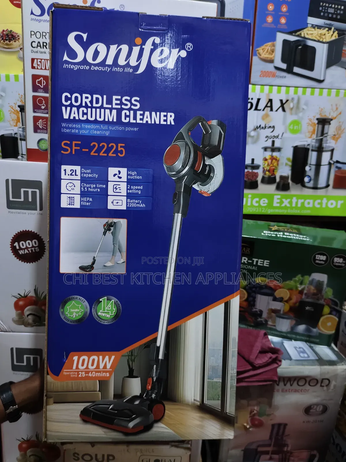 Sonifer Rechargeable 2in1 Vacuum Cleaner