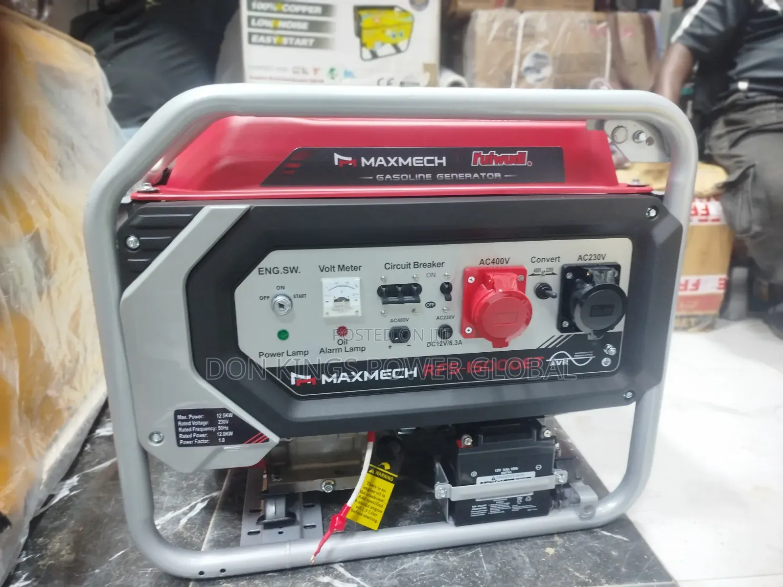MAXMECH RFS 15000 ET 12.5KVA High-Performance Power Generator