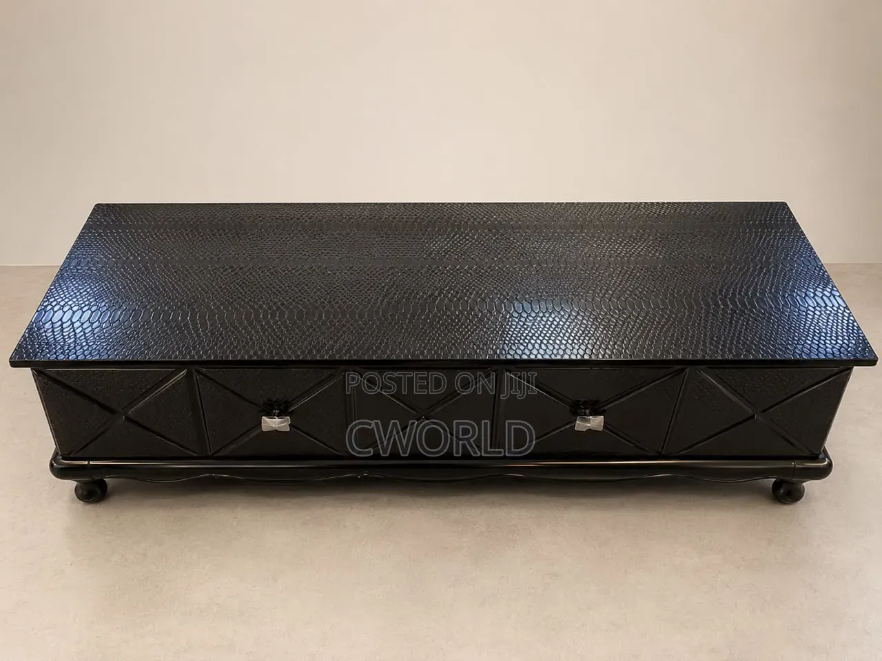 Modern High-Gloss TV Console - Imported