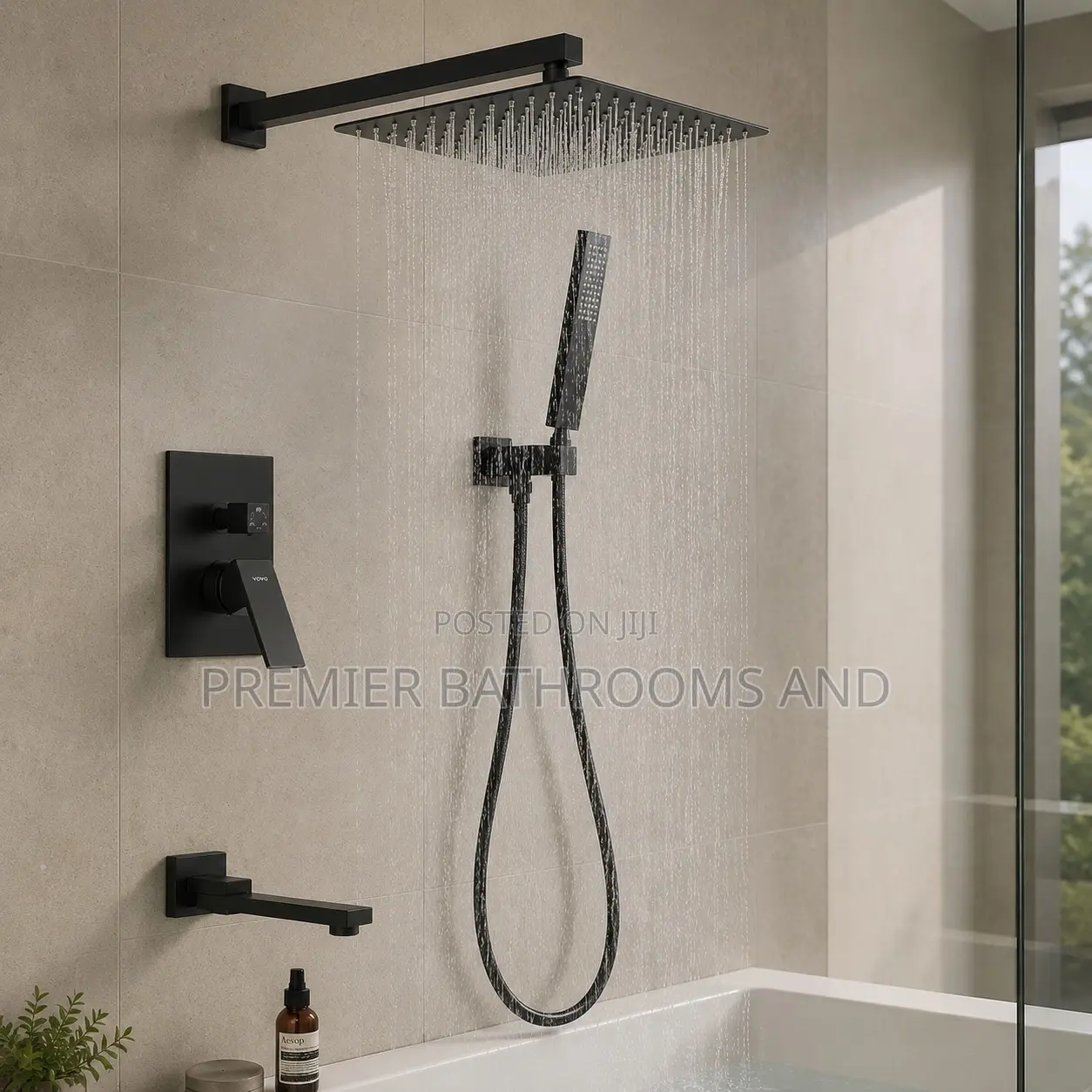 Black Conduit Shower 5 Ways