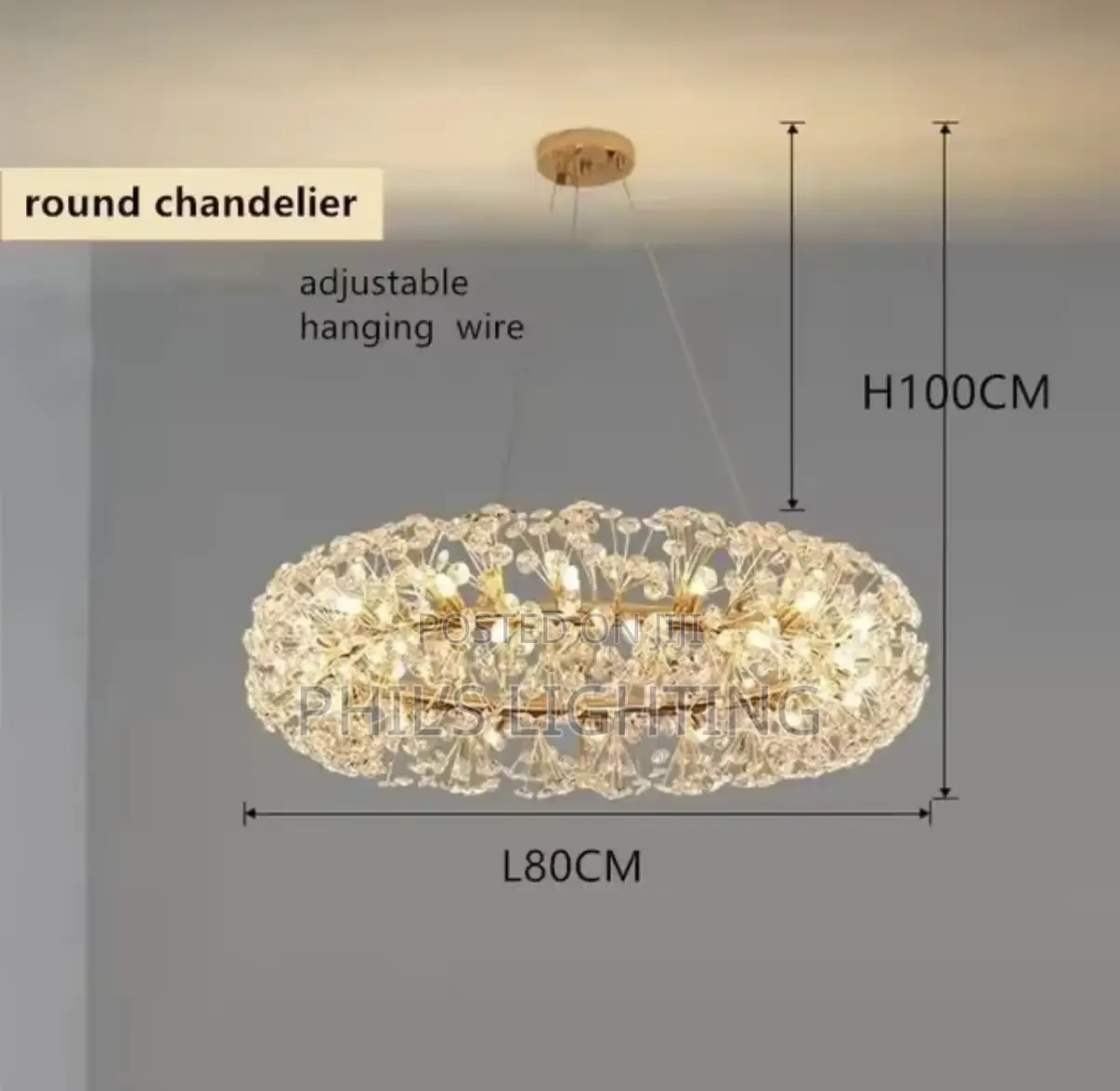 Designer Dandelion Crystal Pendant Chandelier