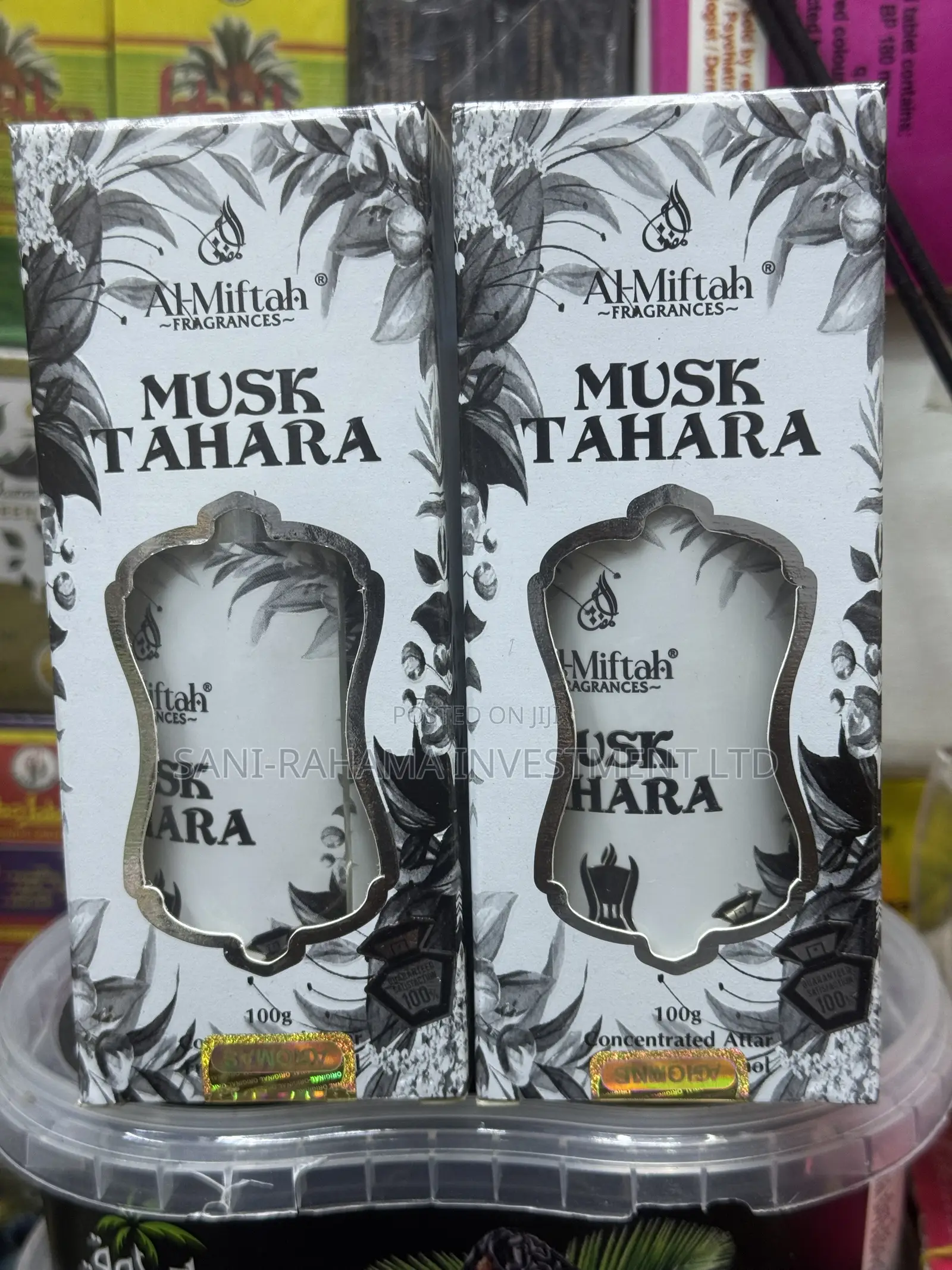 Original Al-Miftah Musk Tahara 100g | Premium Concentrated Attar