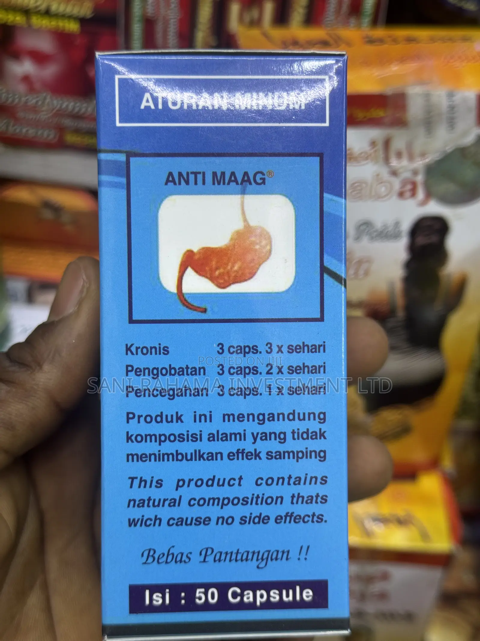 Original Al-Balad Jamu Khusus Anti Maag – 50 Capsules