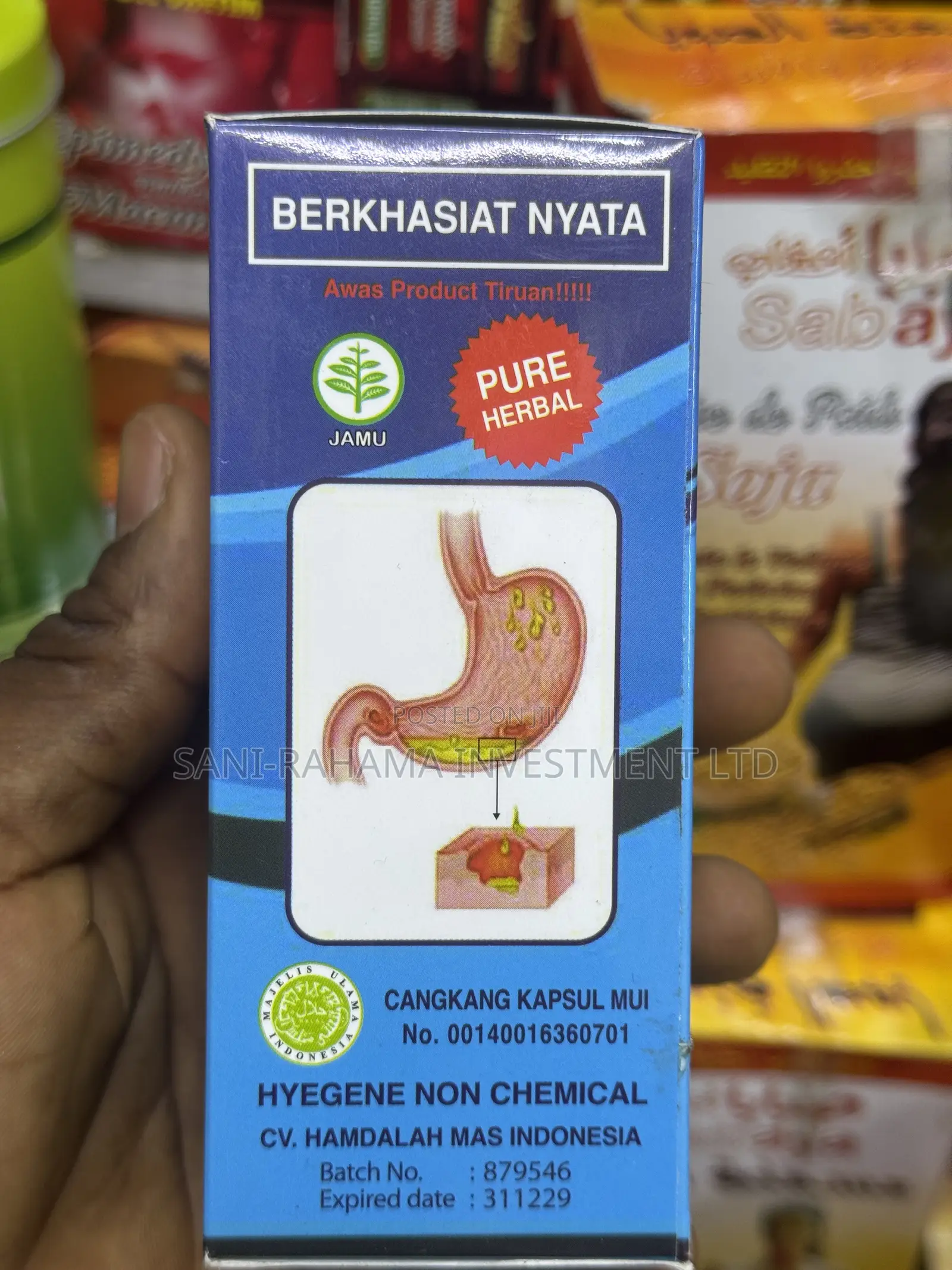 Original Al-Balad Jamu Khusus Anti Maag – 50 Capsules