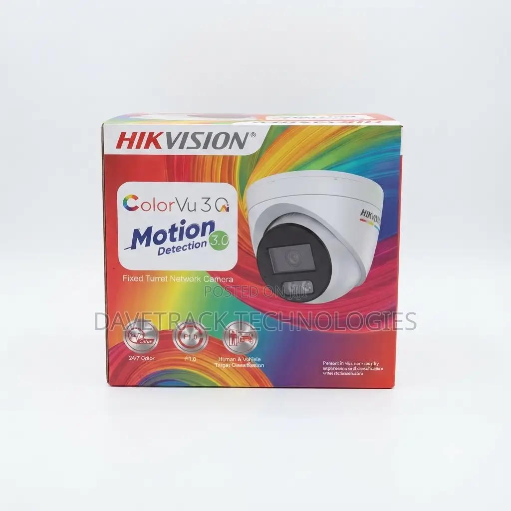 Hikvision 4MP ColorVu 3.0 Fixed Turret Network CameraDS-2CD1347G3-LIU