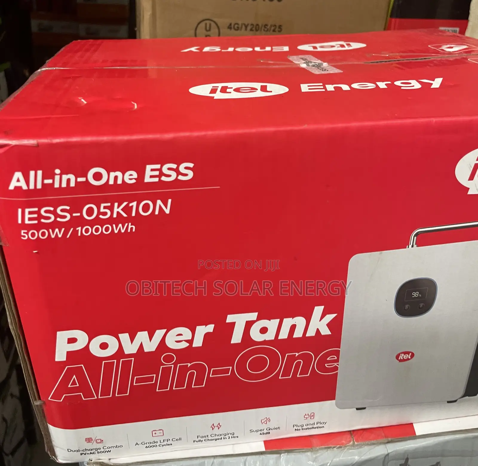 Itel Power Tank Solar Generator – 500W / 1kWh LiFePO4 Portable Power