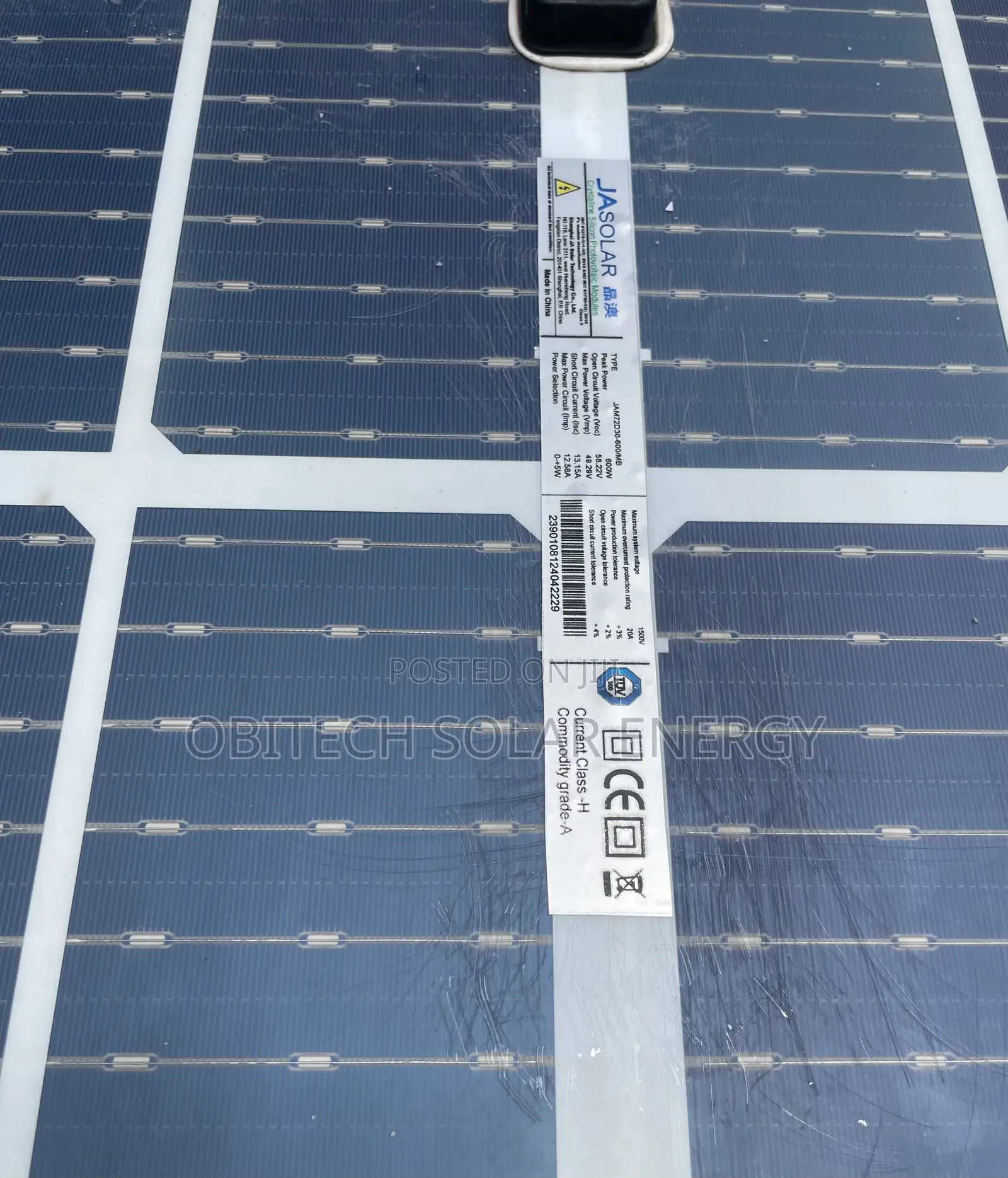JA Solar 600W Monocrystalline Solar Panel – Brand New