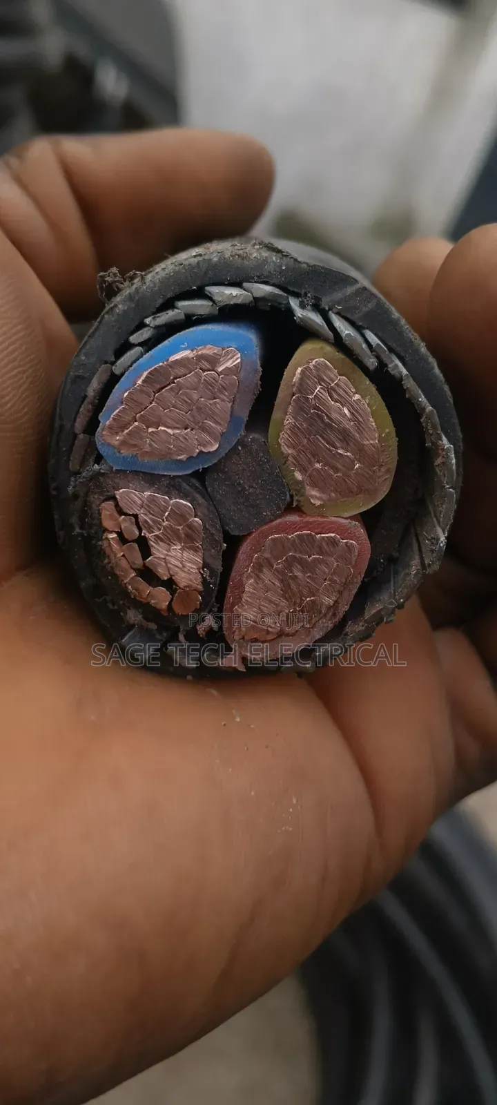 120mm 4core PVC SWA PVC Armoured Cable Kablmetal